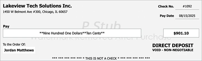 Deposit Slip