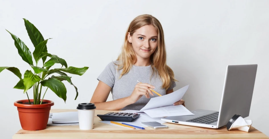 Pay stub with voided check illustration