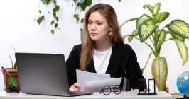 Illustration showing a pay stub being analyzed carefully like a lawyer for detailed review